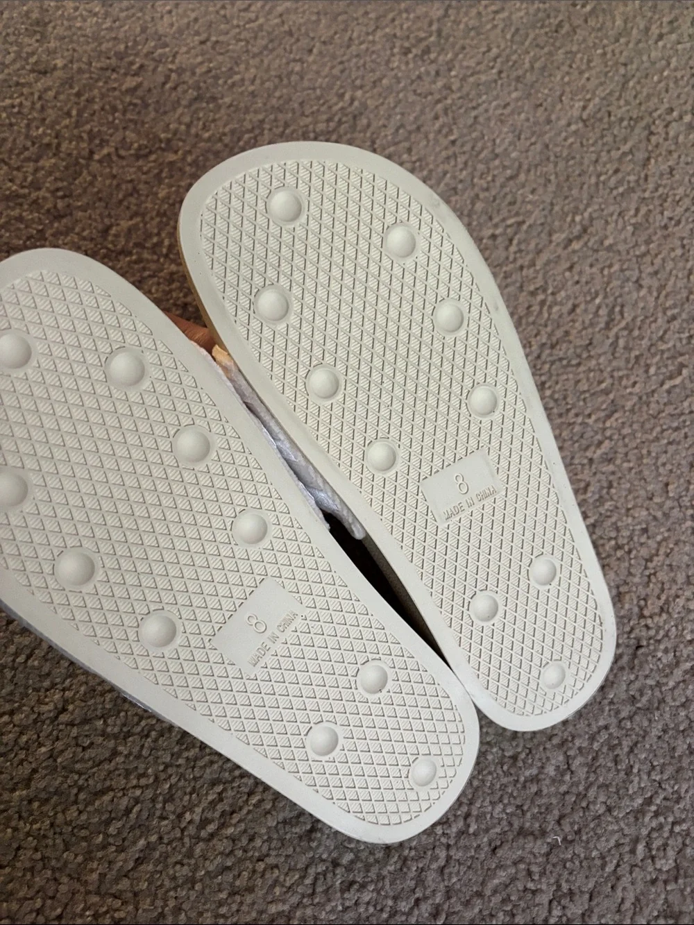 Adidas velour slides size 9